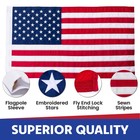 Co  3x5 American Flag  Usa Flag With Durable Solarmax Nylon  Sewn Stripes       