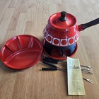 Vintage Imperial Century 2000 Fondue Set Japan Box 4 Forks Recipe Book Complete