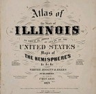 1871 Illinois County Map Sangamon - Macoupin - Montgomery - Original