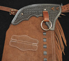 Custom Made Rough Out Leather Chinks new Chaps made In Usa