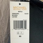 Michael Kors Nayla Black Pebbld Leather Messenger Crossbody Purse  Nwt Msrp  358