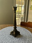 Brass Candlestick Taper Candle Art Dceo Ornate Hollywood Regency Vintage