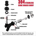 Beer Tap  Keg Tap Faucet Stainless Steel Core Brass Body Draft Tap    
