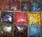 100 Beautiful Wedding Cake Beads  Lamp Work Jewelry Beads  Handmade Glass 