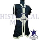 Medieval Gambeson Half Sleeve Padded Armor Coat Long Quilted Cotton Jacket Sca L