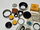 Vintage Camera Parts Including Leica M3 Parts Filters Hoods Lot
