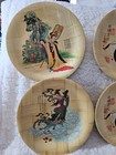  set Of 8  Asian Themed Bamboo Plates With Descriptions On Back 8    6  Sizes