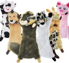 Fun 6-pack Plush Dog Toys - Lightweight Squeak And Crinkle For Small Dogs
