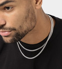 925 Sterling Silver Men   Women Cuban Curb Chain Heavy Link Necklace - All Sizes