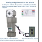 Right Angle Ac Reduction Motor 140w Electric Gear Motor Speed Adjustment Cw ccw