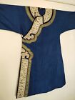 Vintage Amazing Chinese Silk Embroidery Needlework Robe Qing Dynasty Item671