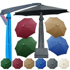 6 5 9 10ft 6 8 Ribs Canopy Umbrella Replacement Uv Sunshade Patio Awning Cover