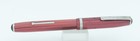 Esterbrook Sj Red Pearl   Chrome Fountain Pen - 1555 Fine Nib - 1950 s