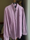 Polo Ralph Lauren Slim Fit Pink Vertical Stipe Long Sleeve Men s Sz Large Nwt