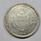 1894 El Salvador 1 Peso Large Size Crown Coin Columbus Nice Luster  v285
