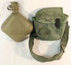 Us Military 2 Qt Collapsible Water Canteen With 2 Quart Pouch Cover   Sling Exc