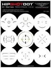 Hipshotdot D-series Tech Pack Reusable Transparent Aim Sight Assist Tv Decals