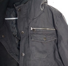 Men s Route 66 Button zippered Closure Hooded Bomber Gray Winter Jacket Sz M 