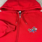 Vintage Mr Zip Usps Full Zip Hoodie Mens Small Red Embroidered Logo Sweatshirt
