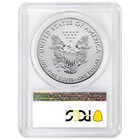 2019-w Reverse Proof  1 American Silver Eagle Pcgs Pr70 Fs Dual Flag Label Pr   