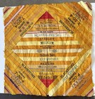 Antique Cigar Silk Quilt Pillow Top 19x19 Victorian Ribbon Tobacco Folk Art
