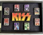 Kiss Light Up The Stage Bradford Exchange Display With Zippo Lighters   1 Extra