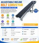110v Inclined Belt Conveyor Production Line Climbing Conveyor Feeding Machine