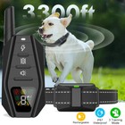 Dog Shock Training Collar 3300ft Remote Rechargeable Pet Waterproof Lcd Trainer