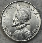 Panama 1947 Silver One 1 Balboa Uncirculated Bu Condition Only 500 000 Minted
