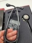 3m Littmann   Cardiology Iv Stethoscope Black Tube Smoke Stem Champagne  6179 New