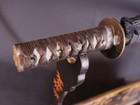 Antique Wakizashi Koshirae Mounting Edo Period Wooden Blade Tsuba Saya Fromjapan