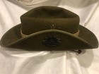 Vintage Mountcastle Ply  Ltd  Wwii 56 - 6 7 8 Australian Bush Slouch Hat W badge