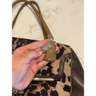 Coach Y2k Madison Ocelot Leopard Print Shoulder Bag In Brown And Black