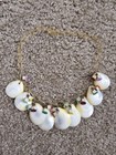 Rare Vintage 1930s 1940s Celluloid Seashell Necklace Whimsical Mermaid Jewelry 