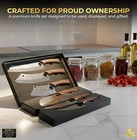 Heritage Forge 6pc Hand Forged High Carbon Steel Kitchen Knife Set