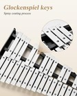 Advanced 32 Note Glockenspiel Xylophone Bell Kit Beginner Students  Percussio   