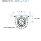 Rear Driveshaft Kit For 1995-2002 Dodge Ram 2500 211848-1x   5-1410x U-joints