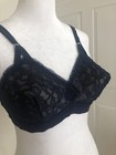 Rare Vintage 1950s Bullet Bra 34b 34c Navy Lace Retro Pinup Dita Lily Of France