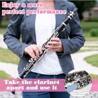 2pcs Clarinet Cleaning Cloth  Clarinet Cleaner For Inside Tube Suitable 