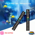 Aquarium Thermometer 2pc Fish Tank Temperature Strip Sticker Indicator For Water