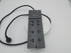 Belkin Be108200-06 8 Port Power Strip Surge Protector Grey Tested Working - Fair