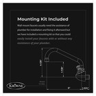 Krowne Silver Series 10-406l Wall Mount Kitchen Faucet With 4    Center Mount 6 