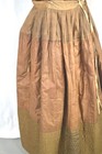 Antique Petticoat Winter Brown Quilted Waist 34 Length 40 Early 1800s 