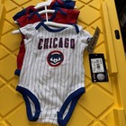 Chicago Cubs Baseball 3 Pack Creeper Set Size Boy Or Girl Styles Qty 1 Set Of 3