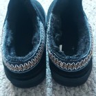 Aussie Merino Womens Slip Ons  Indoor-outdoor Black Size 9 Suede Upper