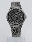 Michael Kors Mk7408 Oversized Lennox Animal Pav   Silver-tone Watch