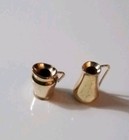 1 12 Scale Dollhouse Miniatures Brass Kettles  Vases  Pitchers   Sugar Creamer