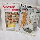 Vintage Sewing Lot Better Homes Mccall s Guide 2 Books Home Projects  patterns