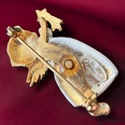 Danecraft Angel Brooch Vintage Figural Pin Mixed Metal Signed Christmas