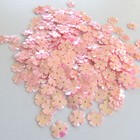 Sequins 5-petal Flowers   Daisies Glossy Light Pink Iris 10mm  200 Pcs Loose